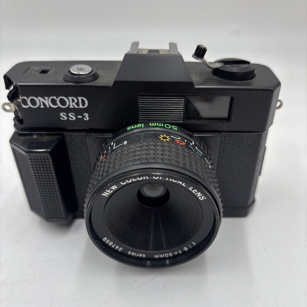 Vintage Concord SS-3 with 50mm New Color Optical Lens Parts Or Repair